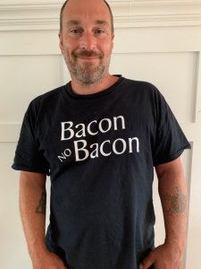 bacon no bacon tshirt