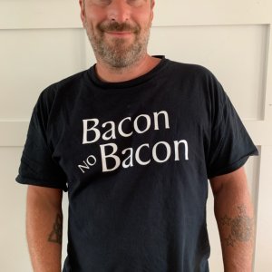 bacon no bacon tshirt